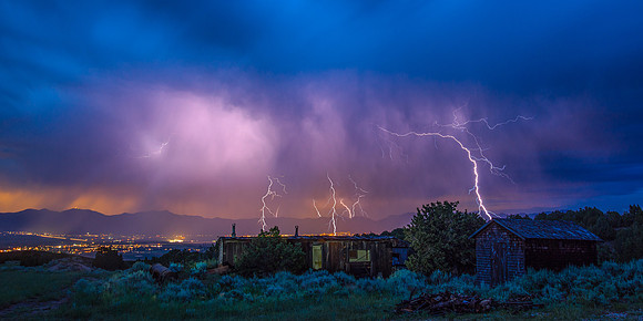 Lightning Over Tooele Valley